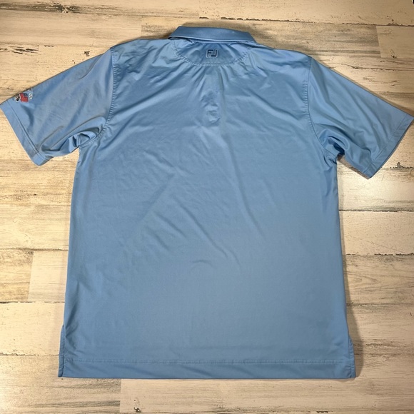 FootJoy FJ Men’s Performance Stretch Golf Polo Shirt Blue Size Large - Picture 3 of 7